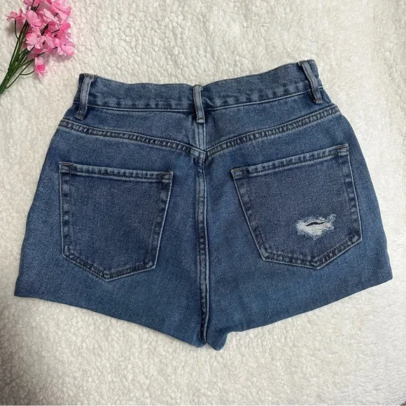 Pacsun Medium Wash Jean Denim Shorts - Picture 2 of 4